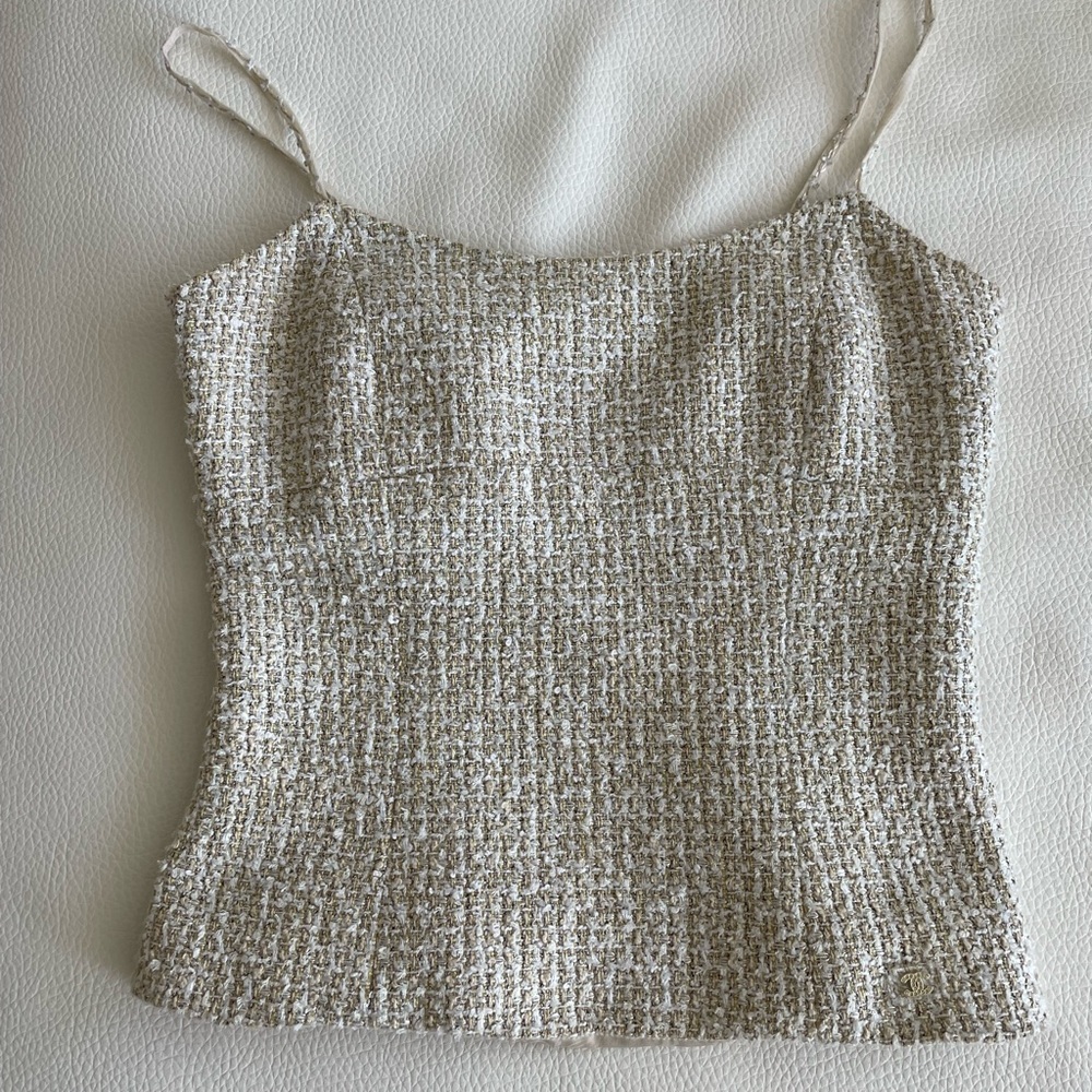 Chanel 2013 tweed pattern top